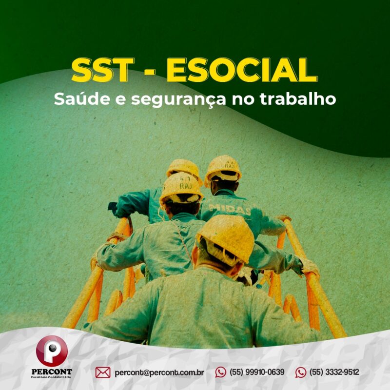 SST – ESOCIAL (Saúde e Segurança no Trabalho) – Percont